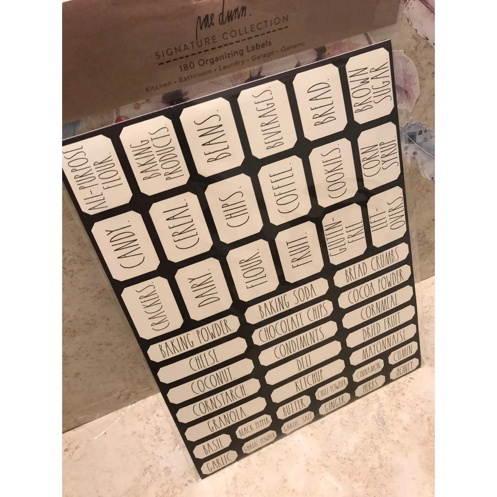 Rae Dunn Organization Labels